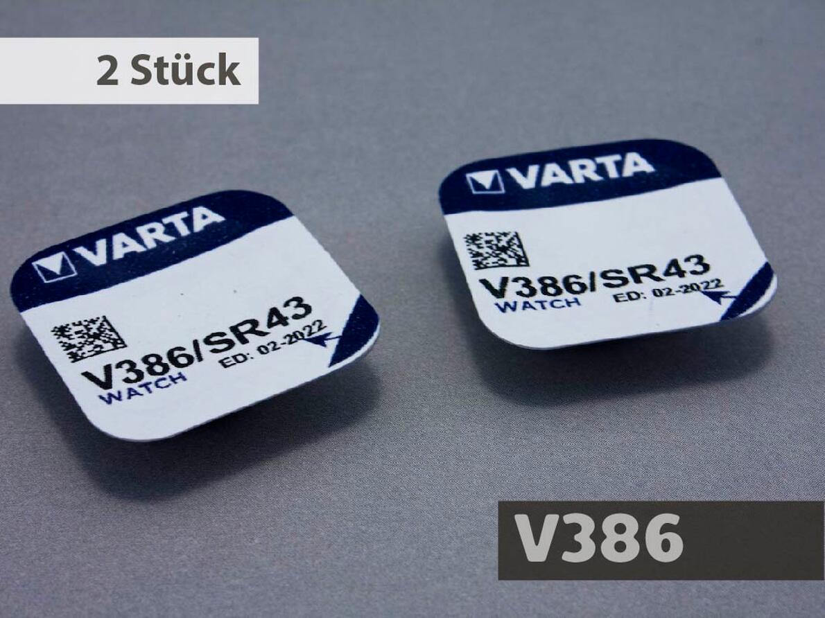 2 x V386, SR43, SR1142W VARTA Batterien>