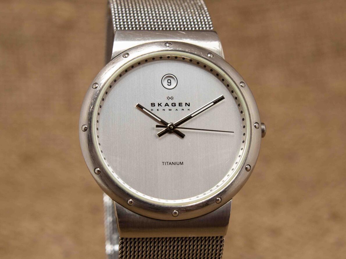 Damen Uhr, Skagen Titanium, 35 mm>