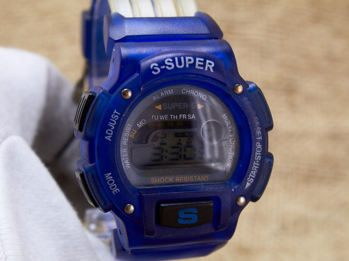 Digital Uhr, Herren,  S-Super, 45 mm>
