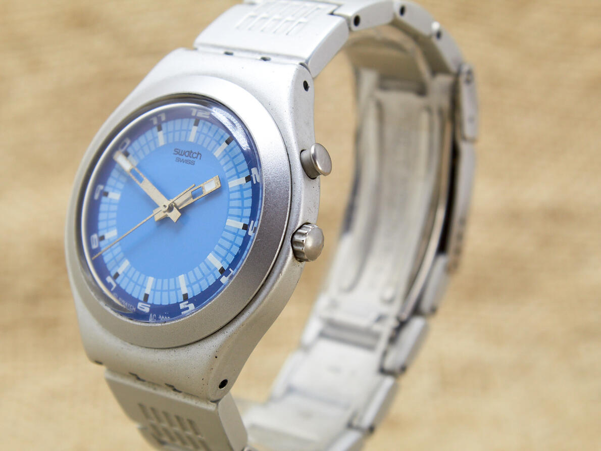 Damen Uhr, Swatch Irony Aluminium>